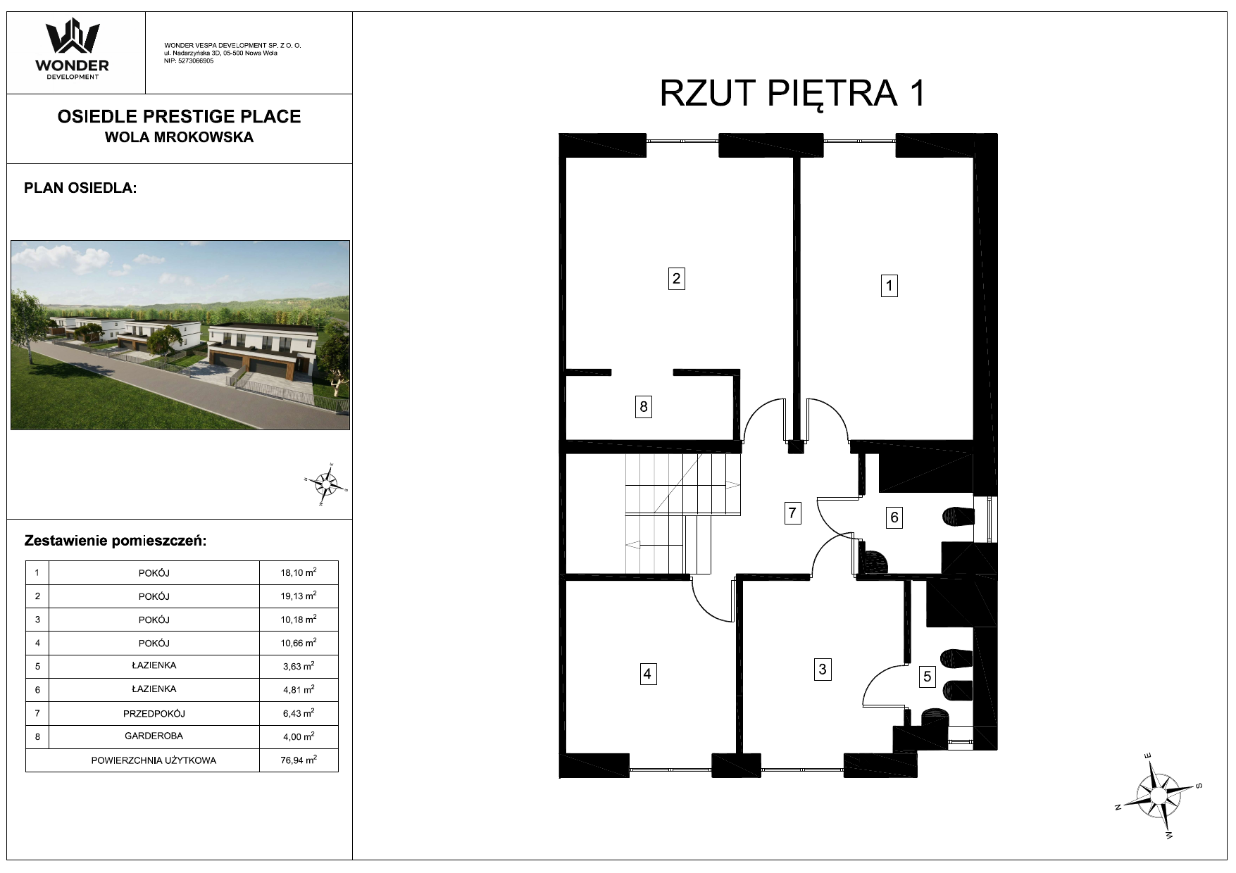 Karta lokalu 2 – piętro