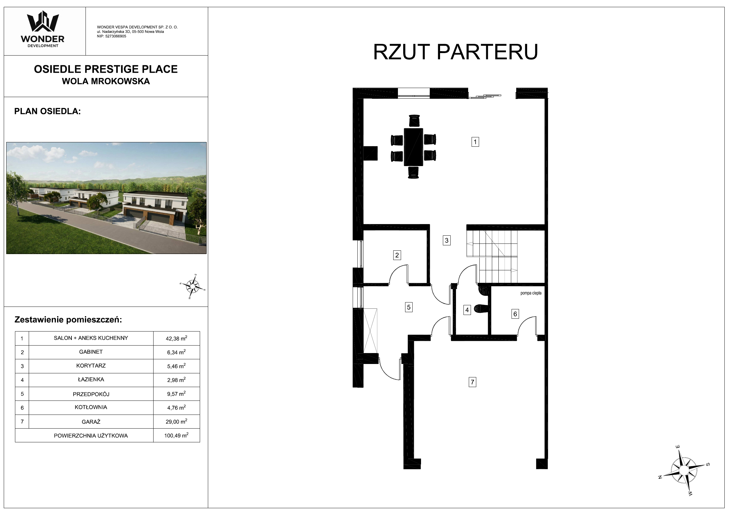 Karta lokalu 5 – parter