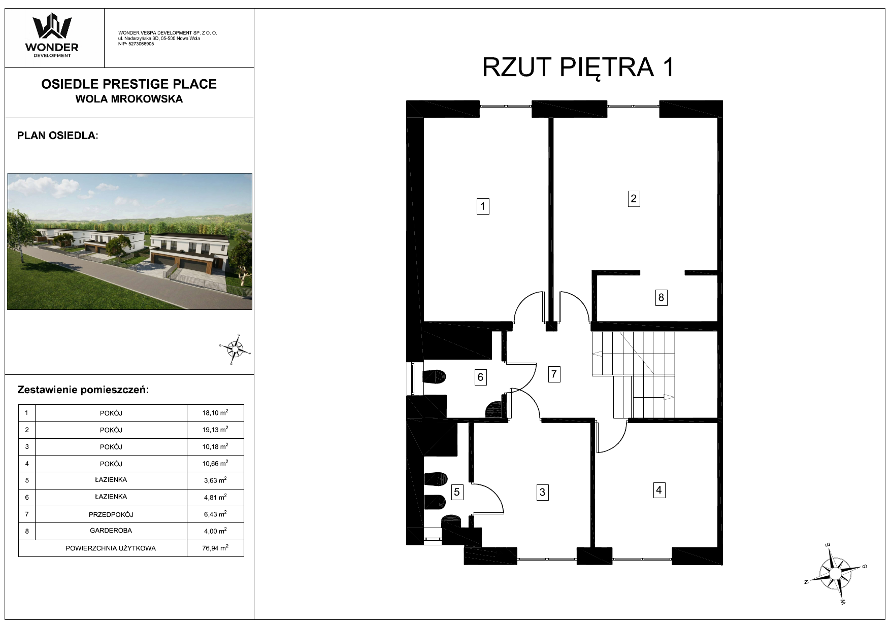 Karta lokalu 5 – piętro